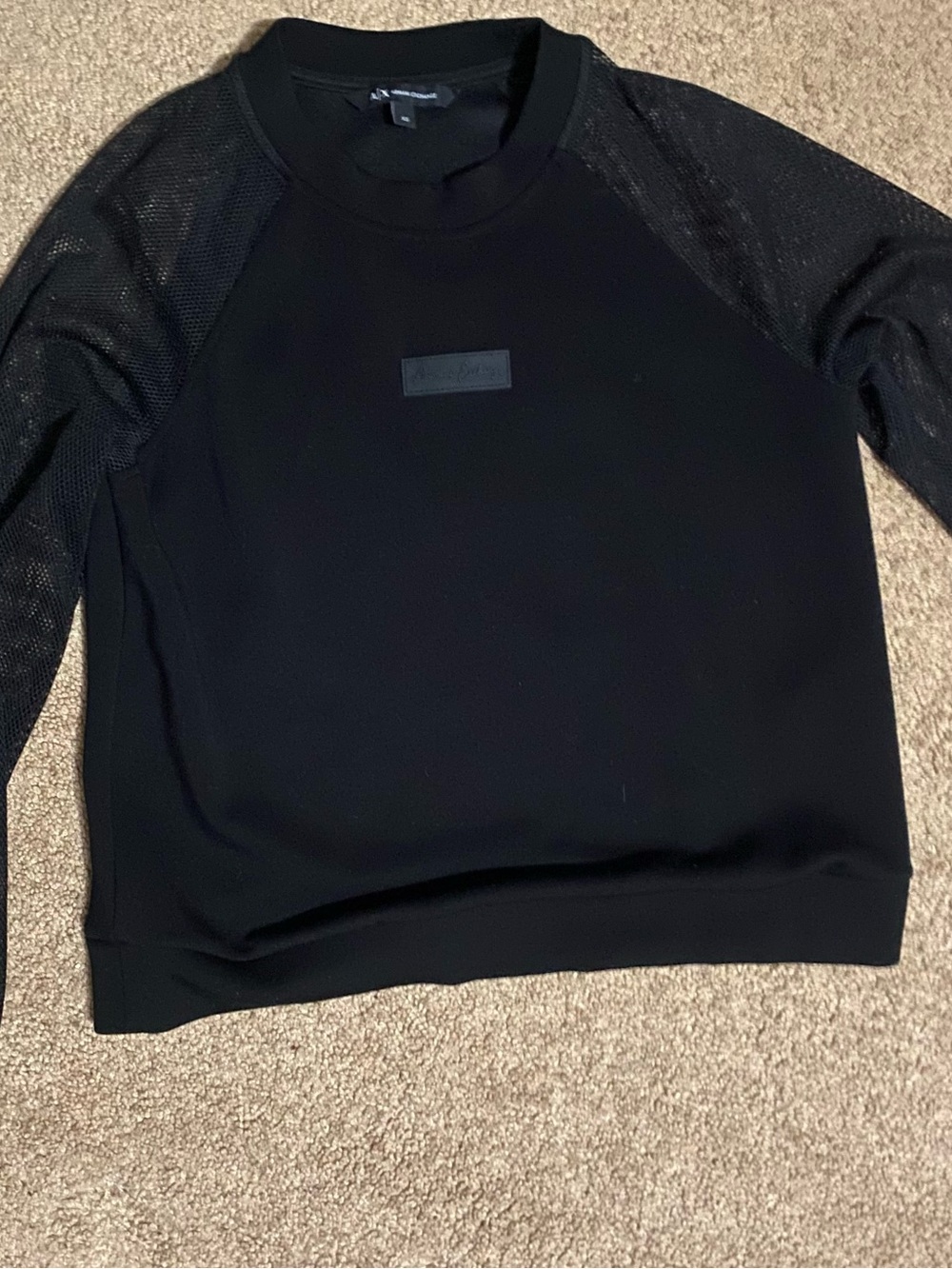 Armani Exchange Black Men's Crewneck Sweatshirt